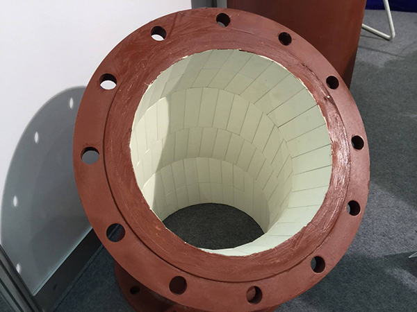 Pipeline wear-resistant ceramic lining